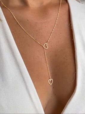 Gold heart necklace